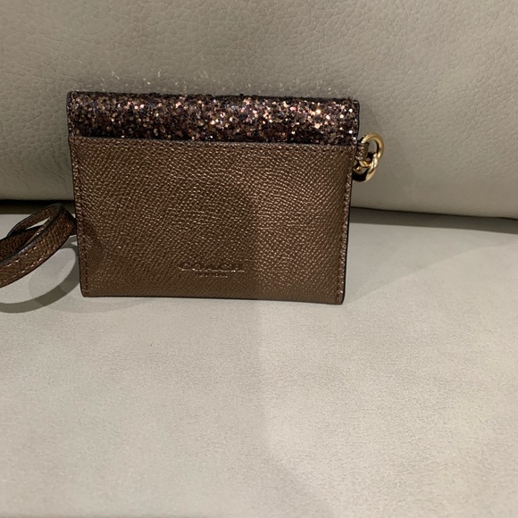 Coach Glitter Card Case - Picture 2 of 6